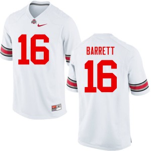 Men's OSU Buckeyes #16 J.T. Barrett White Game Football Jerseys 512020-774