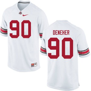 Men's OSU Buckeyes #90 Jack Deneher White College Jerseys 559005-628