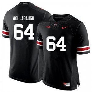 Mens Ohio State #64 Jack Wohlabaugh Black Game Player Jerseys 166515-259
