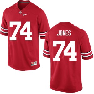 Mens Ohio State #74 Jamarco Jones Red Game Stitch Jerseys 969607-646