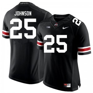 Mens Ohio State #25 Jaylen Johnson Black Stitch Jerseys 157373-549