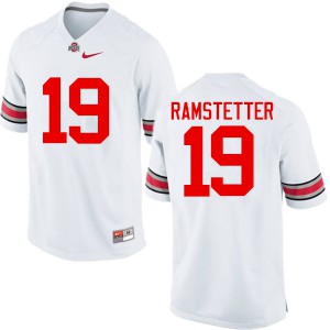 Mens Ohio State #19 Joe Ramstetter White Game NCAA Jersey 619720-772
