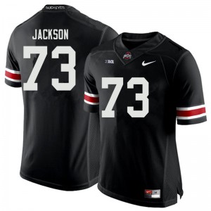 Mens OSU #73 Jonah Jackson Black Player Jerseys 823496-651