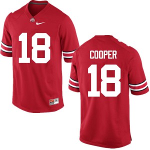 Men Ohio State Buckeyes #18 Jonathan Cooper Red Game Embroidery Jersey 135203-690