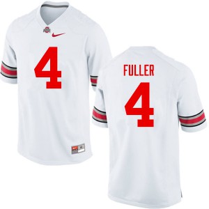Mens OSU #4 Jordan Fuller White Game Stitched Jersey 449765-743
