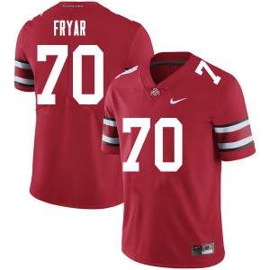 Men's Ohio State #70 Josh Fryar Red Football Jersey 362347-349