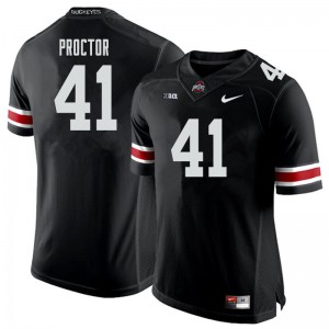 Men Ohio State #41 Josh Proctor Black Player Jersey 508653-840