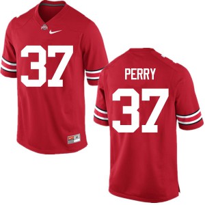 Mens OSU #37 Joshua Perry Red Game Football Jerseys 864307-714