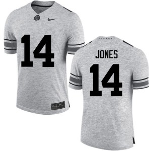 Men's Ohio State #14 Keandre Jones Gray Game College Jerseys 785680-453
