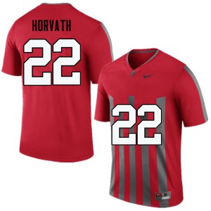 Mens Ohio State Buckeyes #22 Les Horvath Throwback Game Football Jersey 769435-348