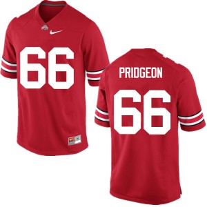 Mens OSU #66 Malcolm Pridgeon Red Game Official Jerseys 413822-662