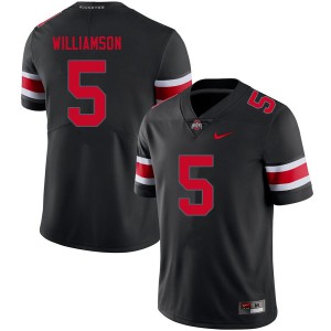 Men's Ohio State Buckeyes #5 Marcus Williamson Blackout NCAA Jerseys 663244-287