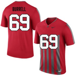 Men Ohio State Buckeyes #69 Matthew Burrell Throwback Game NCAA Jerseys 587579-861