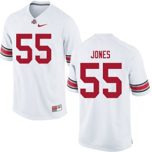 Mens OSU Buckeyes #55 Matthew Jones White Football Jerseys 585480-906
