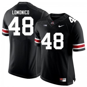 Mens Ohio State Buckeyes #48 Max Lomonico Black Official Jerseys 449315-463