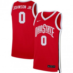 Men Ohio State #0 Meechie Johnson Jr. Scarlet Basketball Jerseys 350047-772