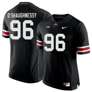 Men Ohio State Buckeyes #96 Michael O'Shaughnessy Black Football Jerseys 681401-958