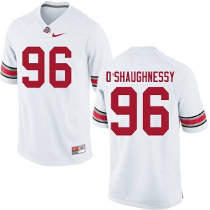 Men OSU #96 Michael O'Shaughnessy White University Jersey 606802-511