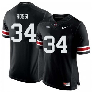 Mens OSU #34 Mitch Rossi Black Stitched Jerseys 824207-978