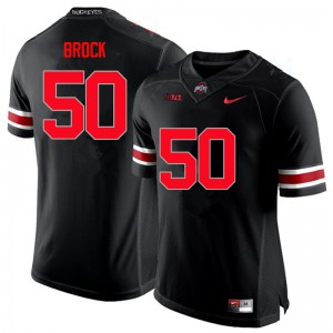 Mens Ohio State #50 Nathan Brock Black Limited Player Jersey 148561-328