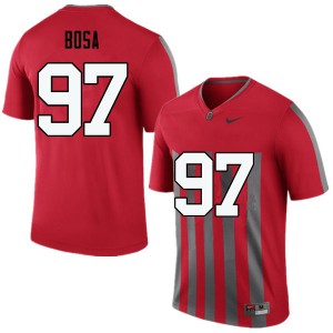 Mens Ohio State #97 Nick Bosa Throwback Game Official Jerseys 696512-446