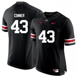 Mens Ohio State #43 Nick Conner Black Game Player Jerseys 131490-958