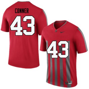 Mens Ohio State #43 Nick Conner Throwback Game Alumni Jerseys 382489-160