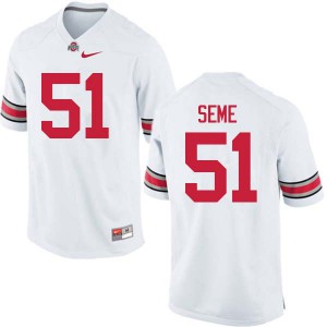 Mens OSU #51 Nick Seme White Player Jersey 742592-343