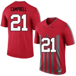 Mens Ohio State #21 Parris Campbell Throwback Game Football Jerseys 386543-905