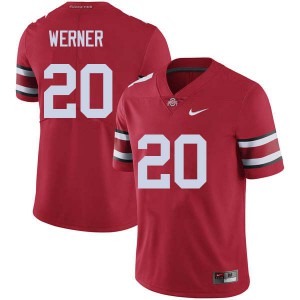 Men Ohio State #20 Pete Werner Red NCAA Jersey 633678-289