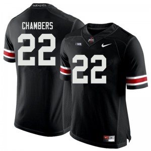 Men's Ohio State #22 Steele Chambers Black College Jerseys 828375-887
