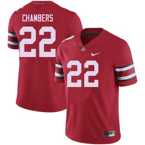 Men Ohio State #22 Steele Chambers Red Stitched Jerseys 311062-171
