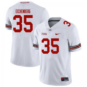 Mens Ohio State #35 Tommy Eichenberg White Stitched Jersey 777809-307