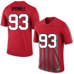 Men's OSU Buckeyes #93 Tracy Sprinkle Throwback Game Official Jersey 838412-121