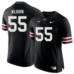 Mens Ohio State #55 Trayvon Wilburn Black Official Jerseys 498662-863