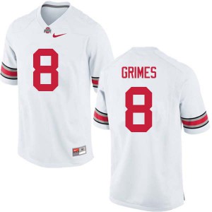 Men Ohio State #8 Trevon Grimes White Stitch Jerseys 161258-315