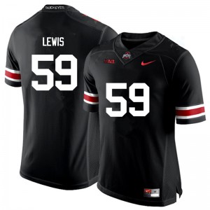Men Ohio State #59 Tyquan Lewis Black Game Alumni Jersey 187126-627