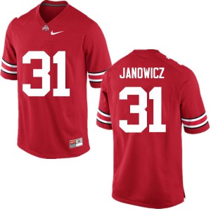 Mens OSU #31 Vic Janowicz Red Game College Jersey 207543-635