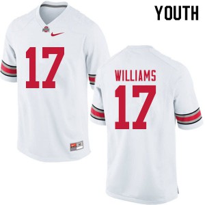 Youth Ohio State #17 Alex Williams White Official Jersey 629162-595