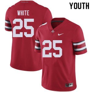 Youth OSU #25 Brendon White Red Stitch Jerseys 982429-720