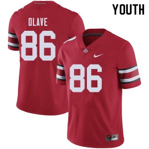 Youth Ohio State Buckeyes #86 Chris Olave Red High School Jerseys 203861-242