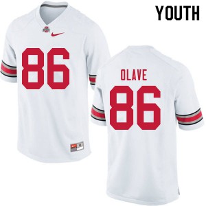 Youth OSU Buckeyes #86 Chris Olave White College Jersey 596753-992
