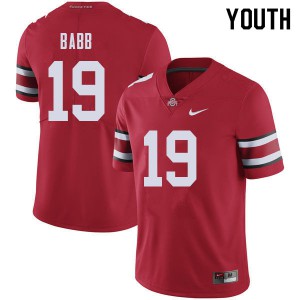 Youth Ohio State #19 Dallas Gant Red Stitched Jersey 982938-240