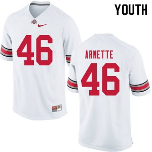 Youth OSU #46 Damon Arnette White Player Jersey 817254-529