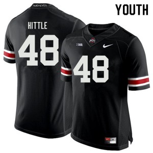 Youth Ohio State #48 Logan Hittle Black Official Jersey 639255-889