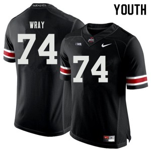 Youth OSU Buckeyes #74 Max Wray Black College Jerseys 789733-375