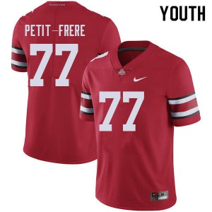 Youth OSU #77 Nicholas Petit-Frere Red NCAA Jersey 594588-862