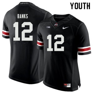 Youth Ohio State #12 Sevyn Banks Black College Jersey 766816-932