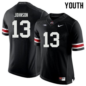 Youth Ohio State #13 Tyreke Johnson Black Stitched Jersey 654876-652