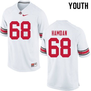 Youth Ohio State #68 Zaid Hamdan White High School Jersey 852363-996